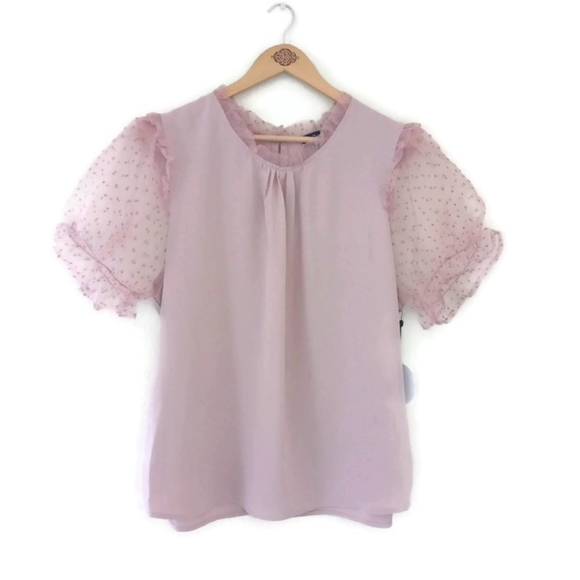 Milk and Honey Tops - Romantic Cottage Core Poofy Sleeves Rose Top